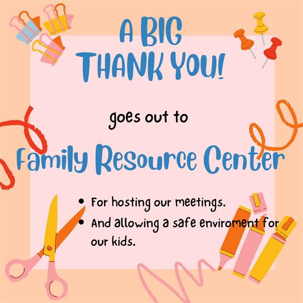 Thank you, Family Resource Center